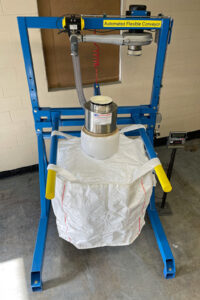 AFC bulk bag filler shown with integrated weighing