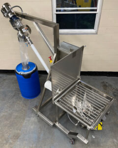 AFC Spiralfeeder flexible screw conveyor with hopper vibrating