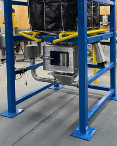 AFC bulk bag unloader features clear window to safely view material flow